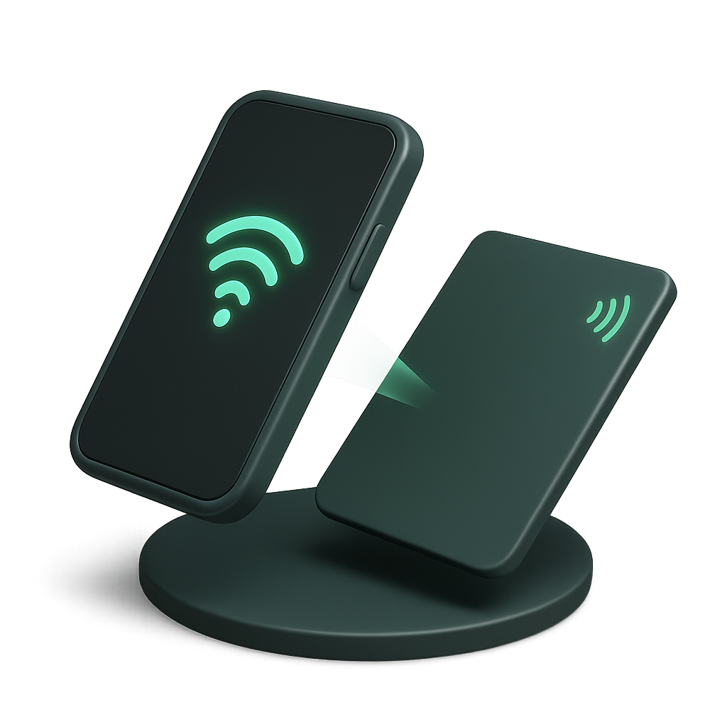 Debby Wireless Charging Stand with Smartphones