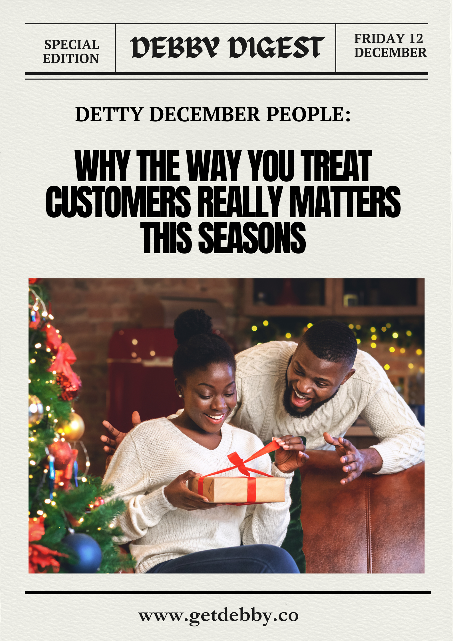 Detty December People: Why How You Treat Customers This Season Really Matters